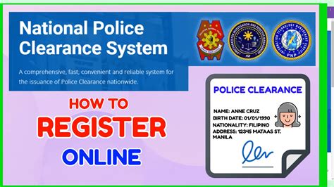 police clearance online registration|police clearance online application.